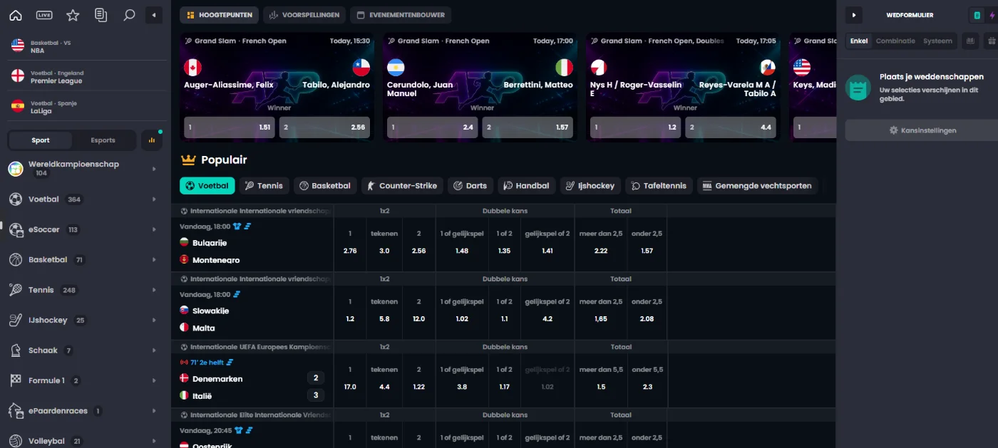 LikesBet Casino Sportweddenschappen Live LikesBet Casino sportweddenschappen met live wedstrijden, odds en populaire sportmarkten